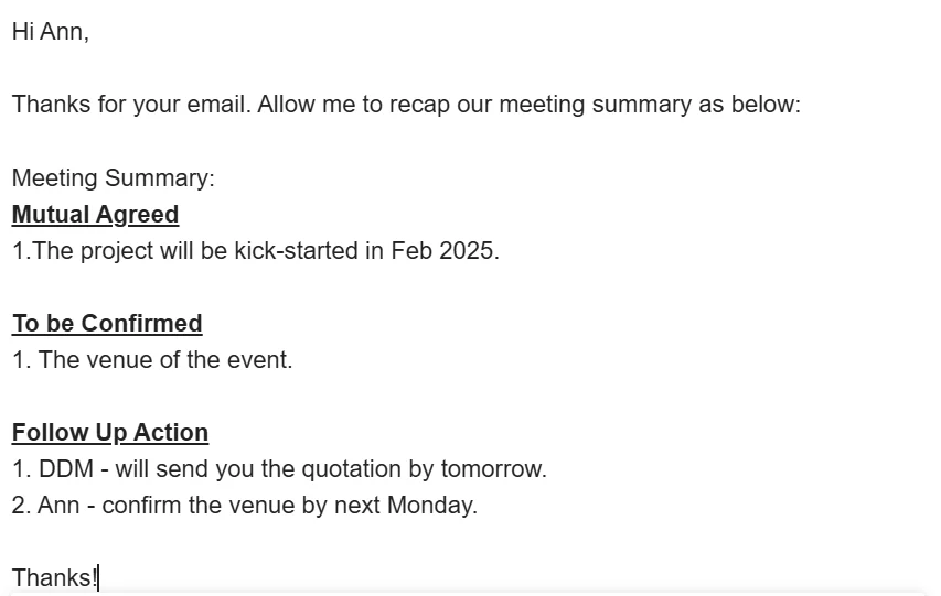 Email Content With Typesetting