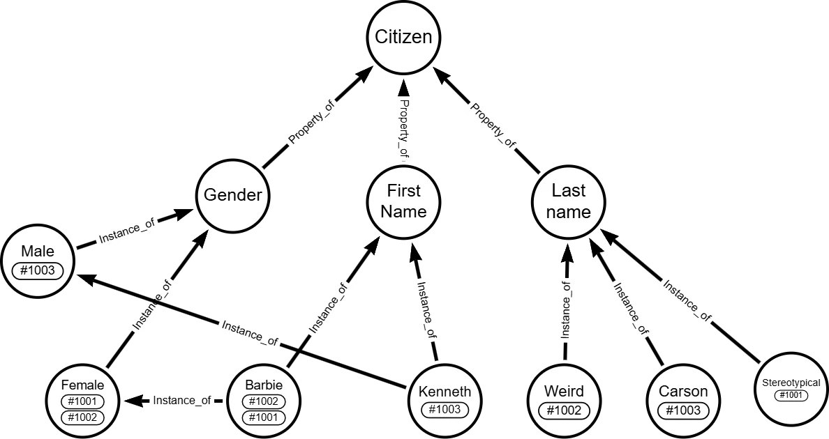Figure 4 bGraph Functional Dependency Citizen Properties Linked By Label