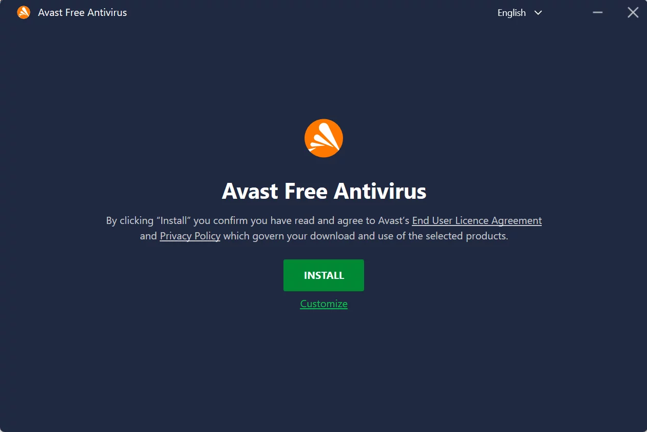 Install Avast