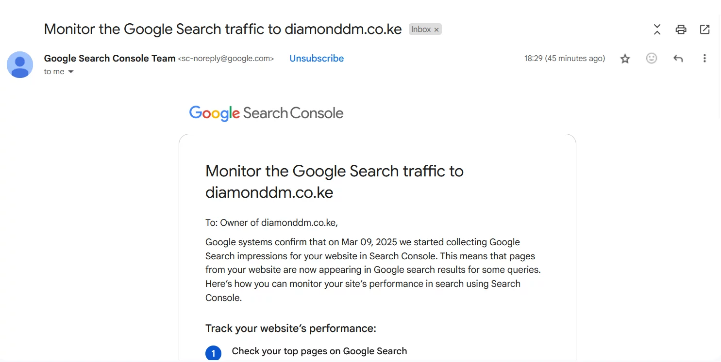 Monitor the Google Search Traffic To
