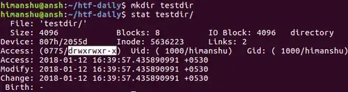 mkdir